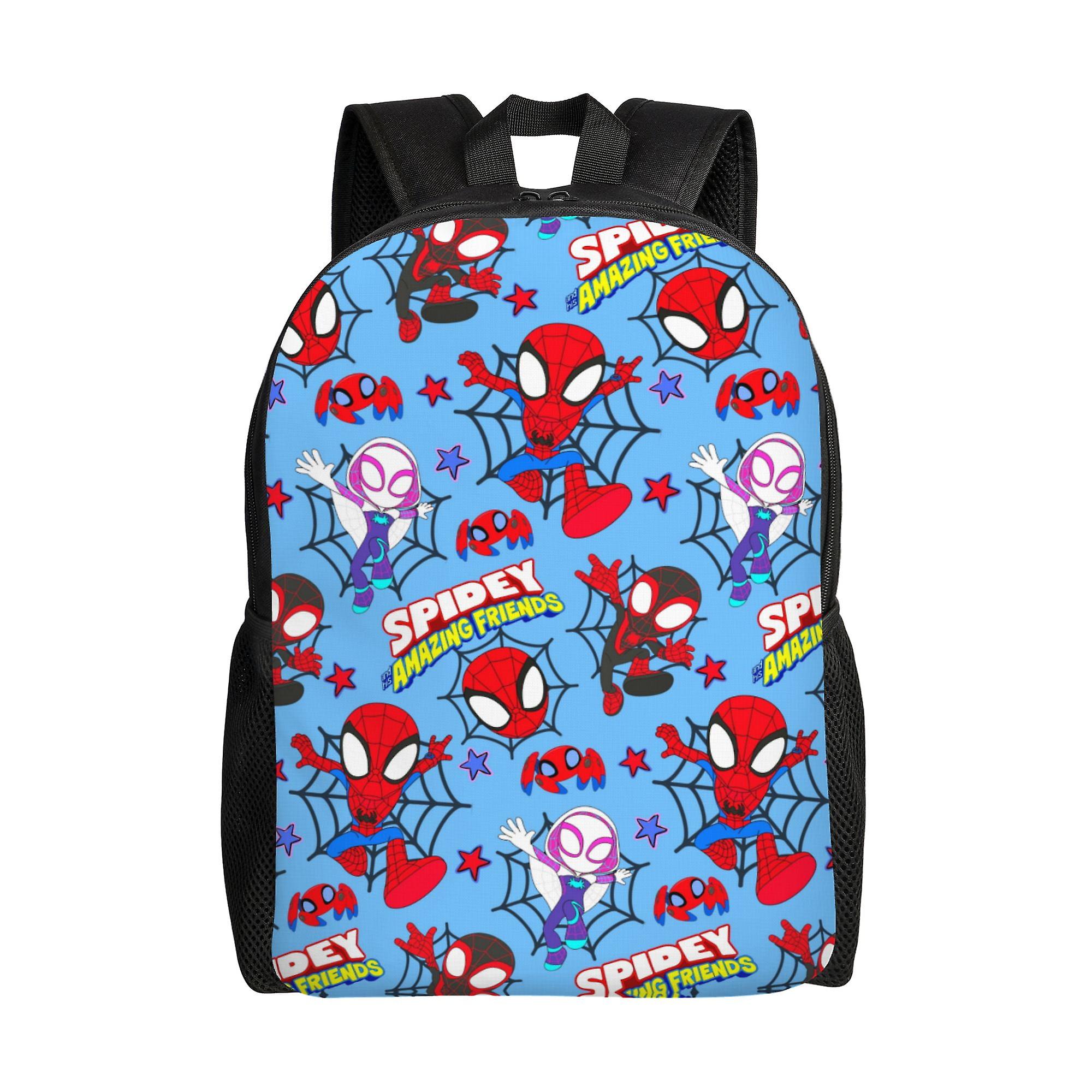 Spider Man Backpack, Adult Kids Simple Lightweight Casual Backpack for Children Student, Travel Backpack Laptop Backpack for College Work Camping