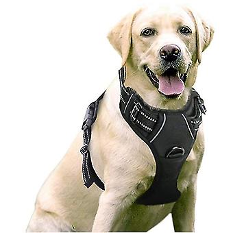 Dog Harness, Adjustable Anti-Pull Reflective Dog Harness with Leash, Pet Dog Harness Accessories for