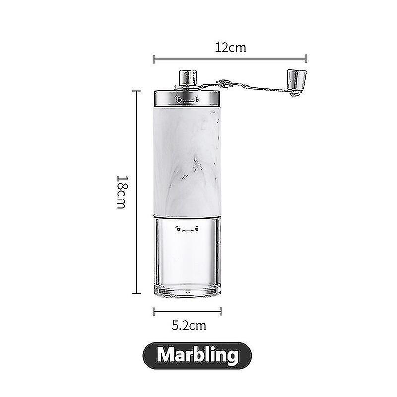 Macinacaffè manuale portatile in acciaio inossidabile Macchina da caffè con macinatura a mano con grano di legno con bu in ceramica