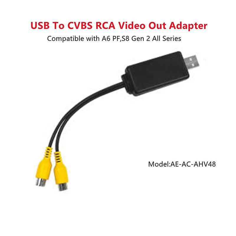 Redkid Atoto Video Out Adaptor-USB To HDMI Or Rca Video Output Adapter Cable pour appui-tête arrière