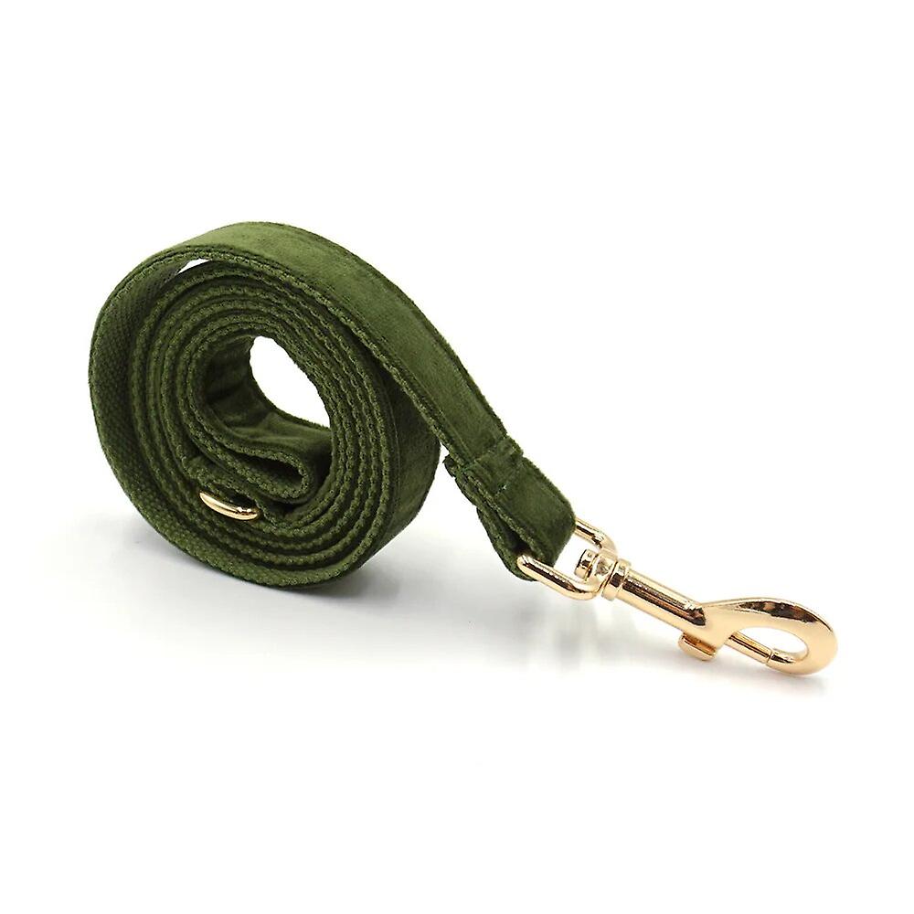 Vintage Green Velvet Custom Collars For Cat Dogs Soft Adjustable Collar And Leash Set Puppy Harness With Engraving Cat Necklace