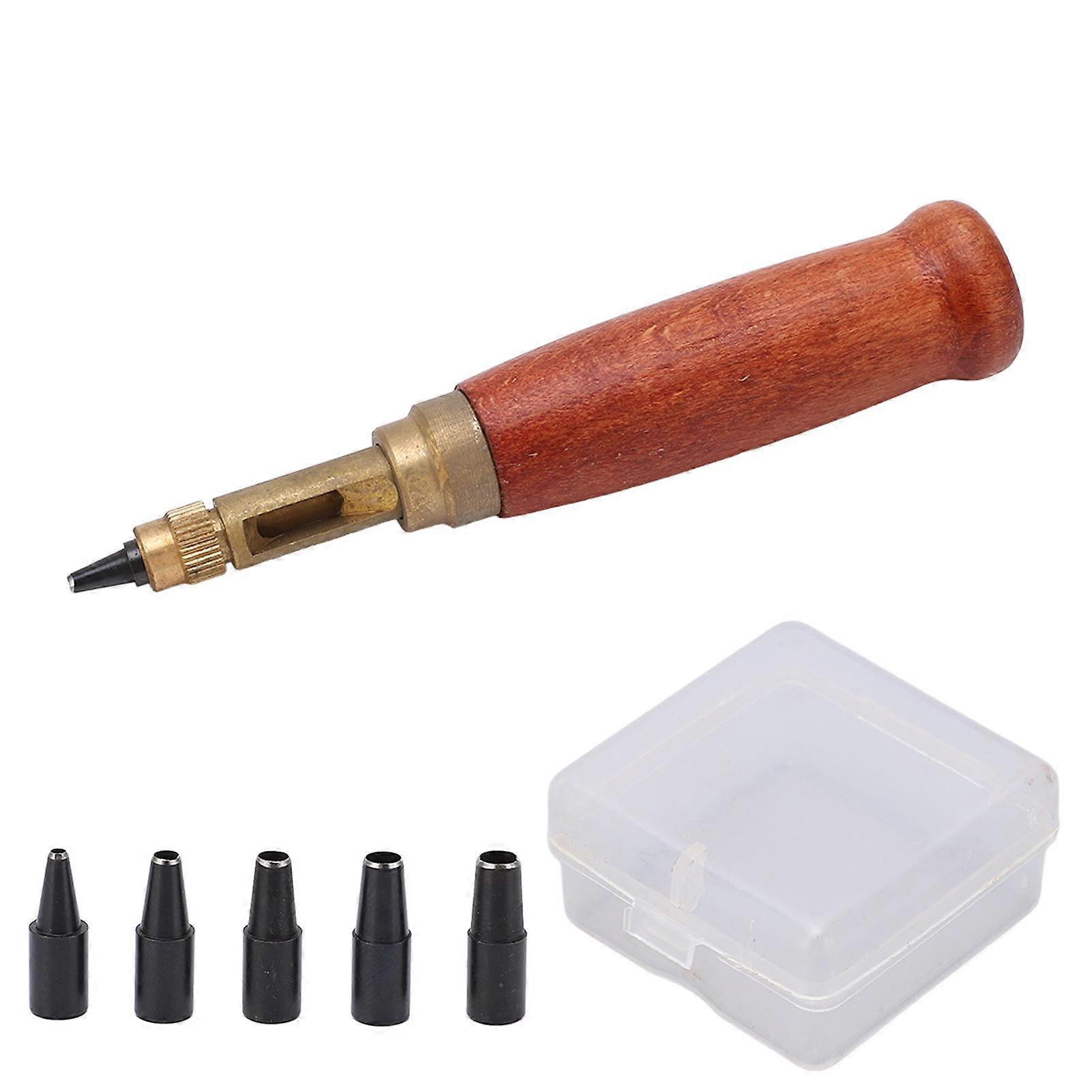 Leather Hole Punch Excellent Workmanship Belt Hole Puncher With Replaceable Punch For Diy Leather Punching