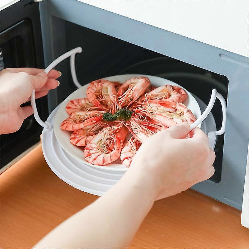 Microwave Steamer Rack Plastic Microwave Plate Stacker Round Plastic Baking Oven Tray Grill Rack