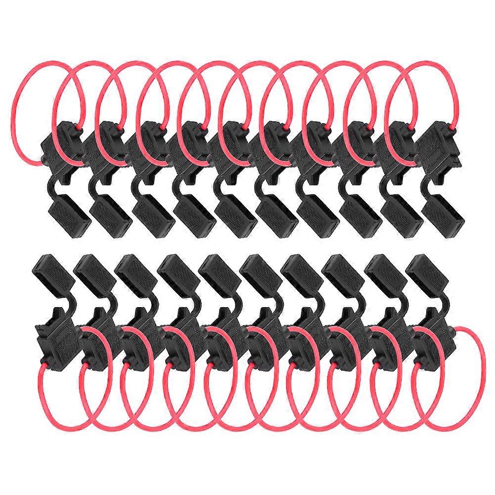 20Pcs 12V Car Auto 16 Gauge ATC/ATO Fuse Holder in Line AWG Wire for Blade Fuses E2U~02
