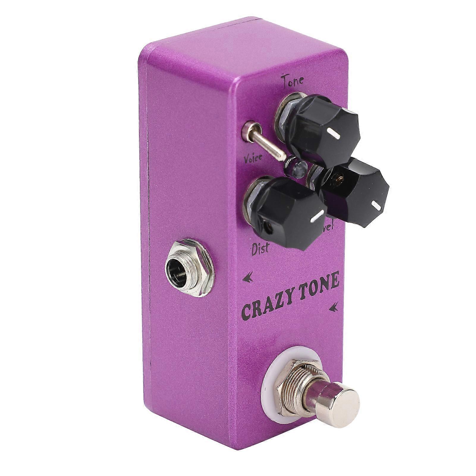 Distortion Guitar Effect Pedal Crazy Tone Fully Analog Circuit Accessory For Electric