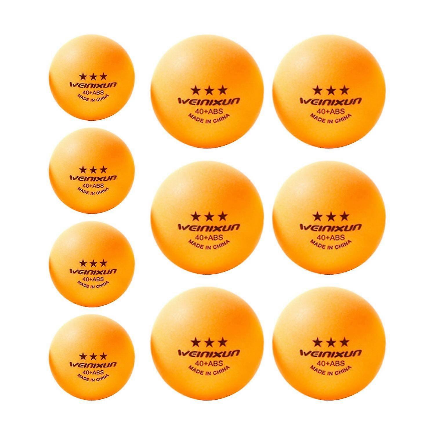 10db fehér/sárga 3 csillagos pingponglabda szett nagy teljesítményű ping-pong labda szett beltéri/kültéri használatra