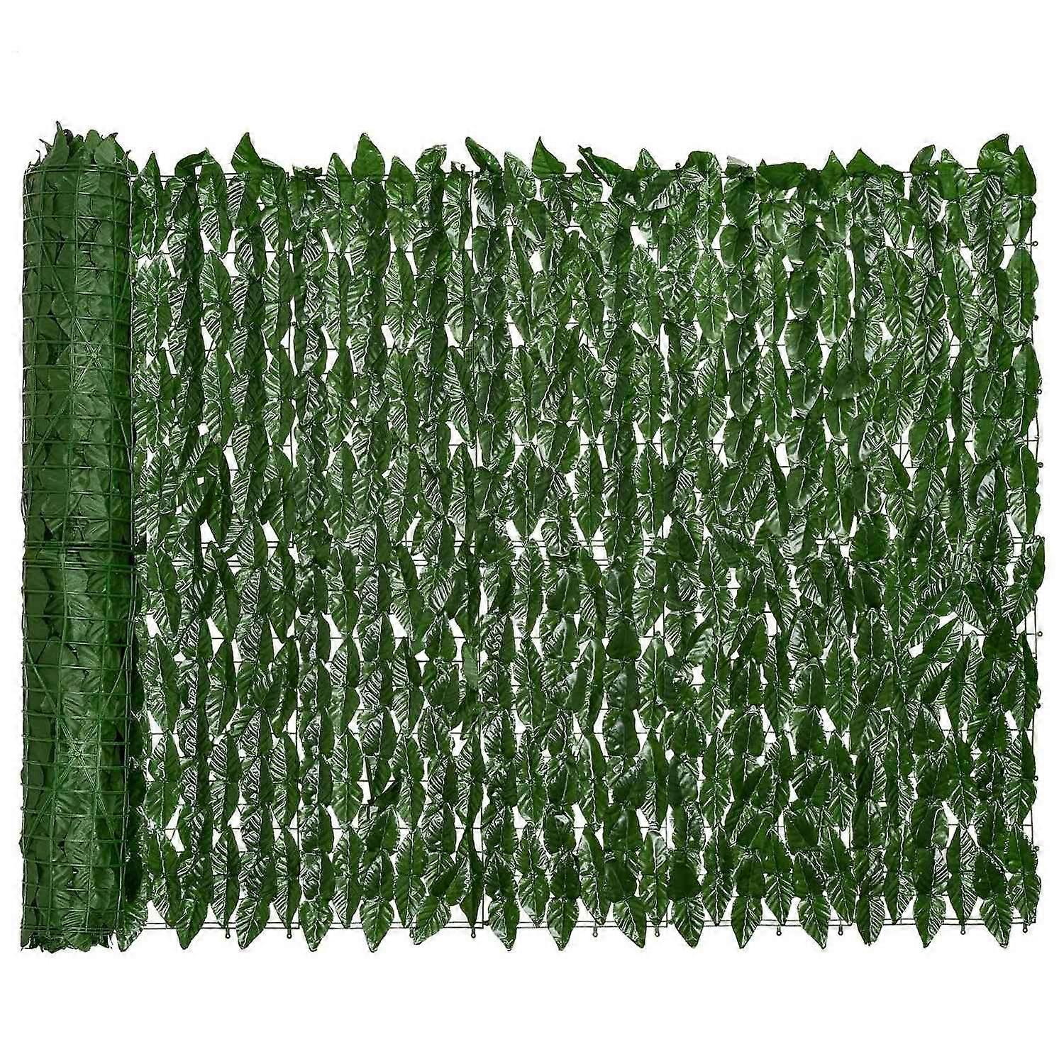 Artificial Ivy Privacy Fence Screen 0.5X3M Artificial Hedges Fence and Faux Ivy Vine Leaf Decoratio