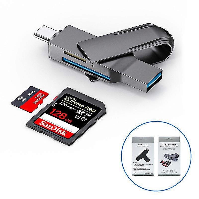 USB3.0 multi-function card reader type-c Android mobile phone computer OTG camera SD/TF/U disk