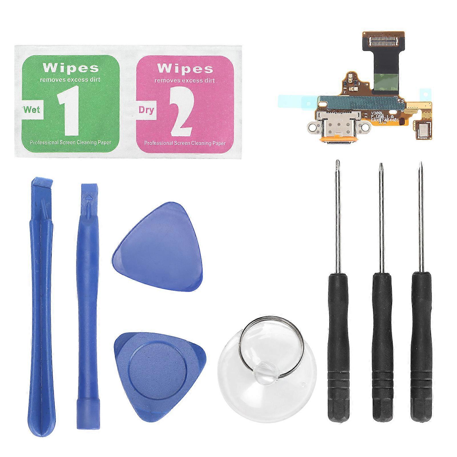 USB Charging Port Flex Cable Charger Connector Board Replacement for LG V30 H931 H932 VS996 US998