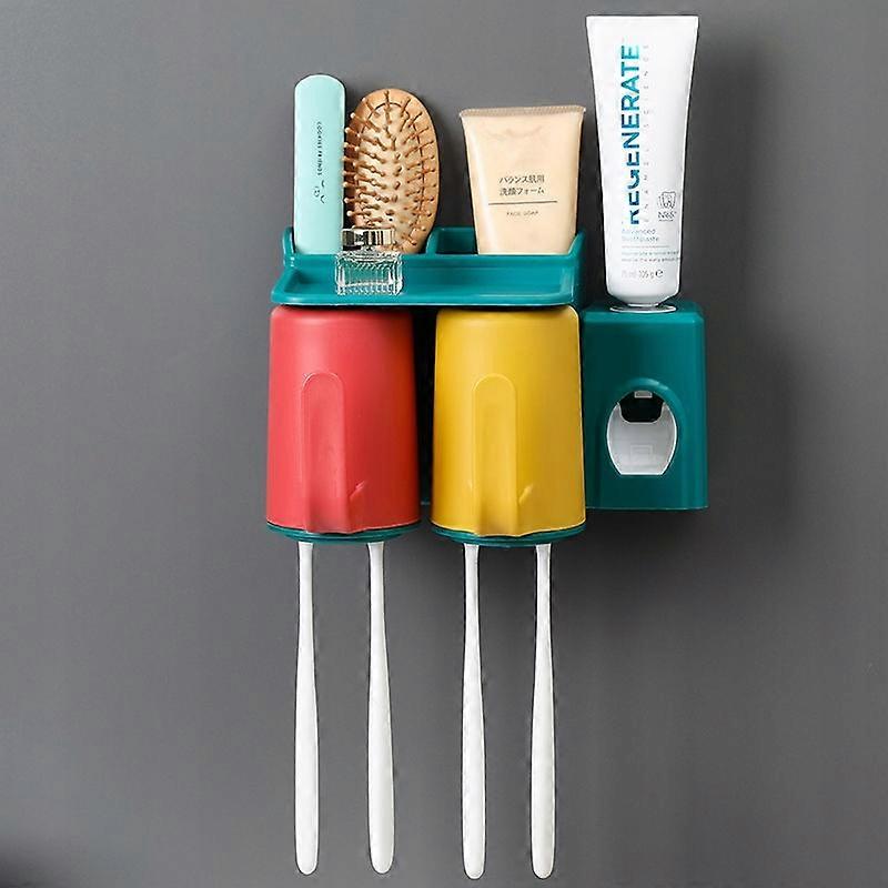 Tannbørsteholder pastadispenser