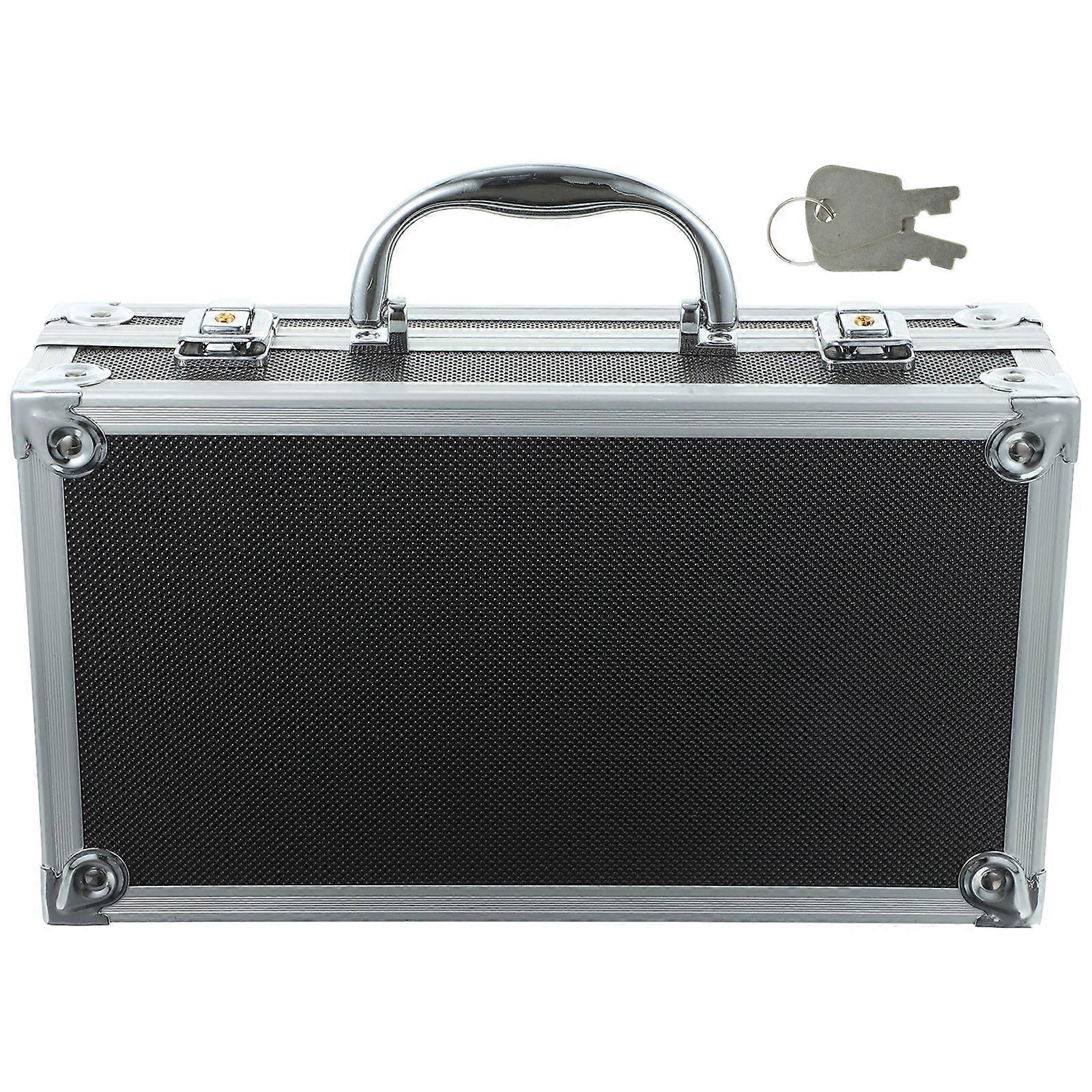 Household Gadget Storage Box Multi-functional Tools Sundries Storage Case Sturdy Aluminum Alloy Case With Lock