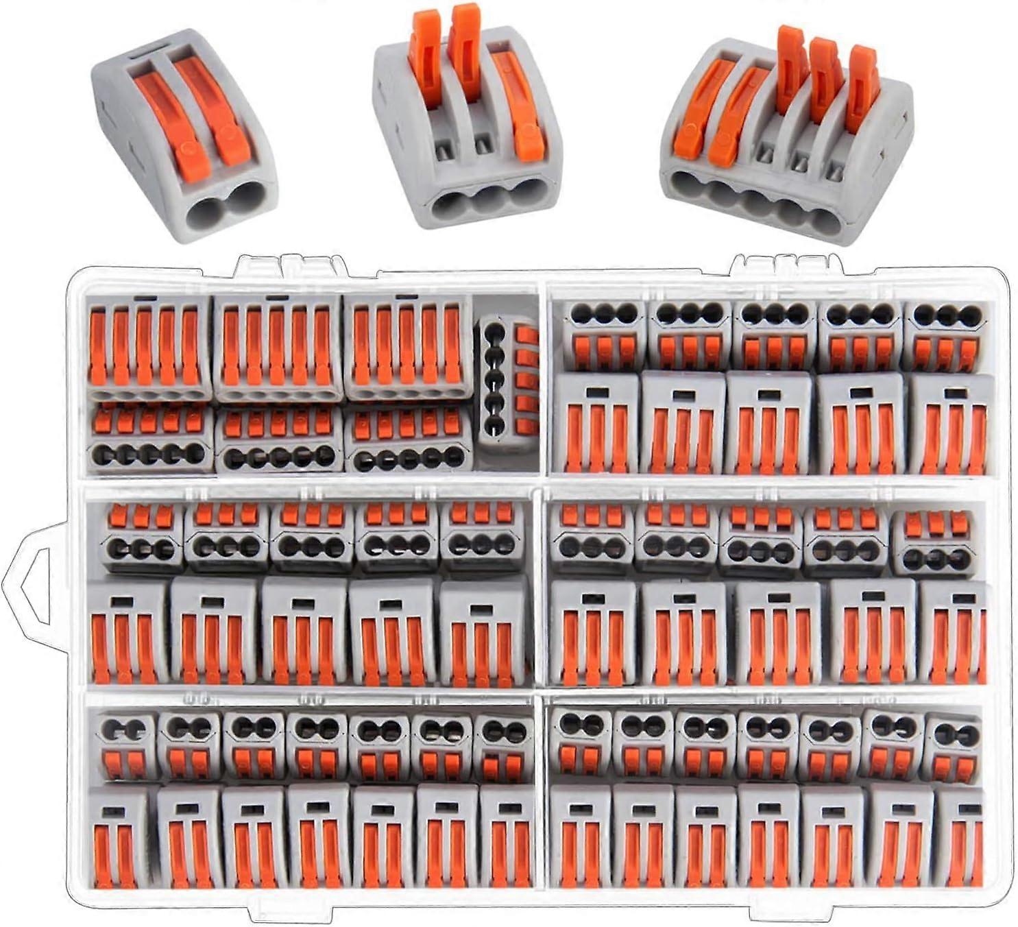 TCGG-Lot de 100 bornes lectriques avec levier ressort