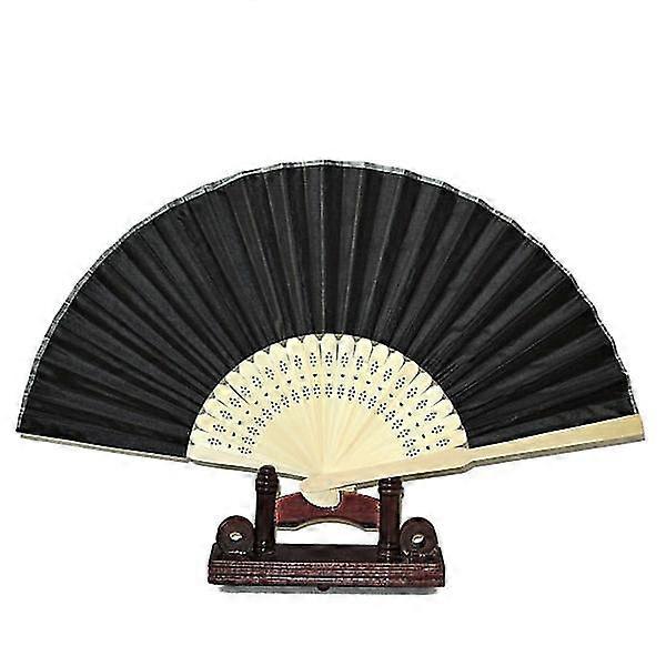 Ventilator - almindelig sort i chiffon med sort træbase