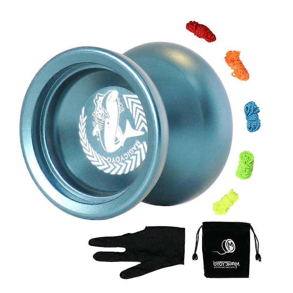 N12 Yoyo Unresponsive Professional Yoyo Aluminum Alloy Long Time Spinning Yoyo with Yoyo Strings,B