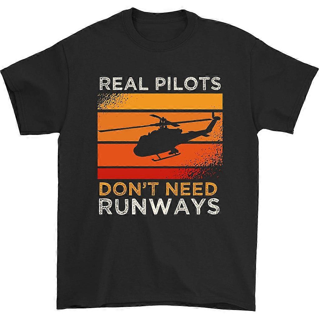 Real Pilots Don't Need Runways T-shirt