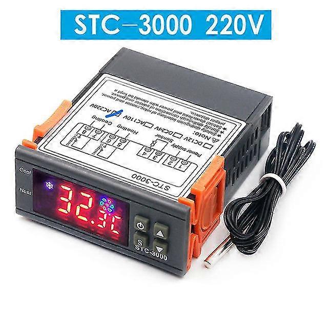 Stc-1000 stc 1000 led digital thermostat for incubator temperature controller thermoregulator relay heating cooling 12v 24v 220v