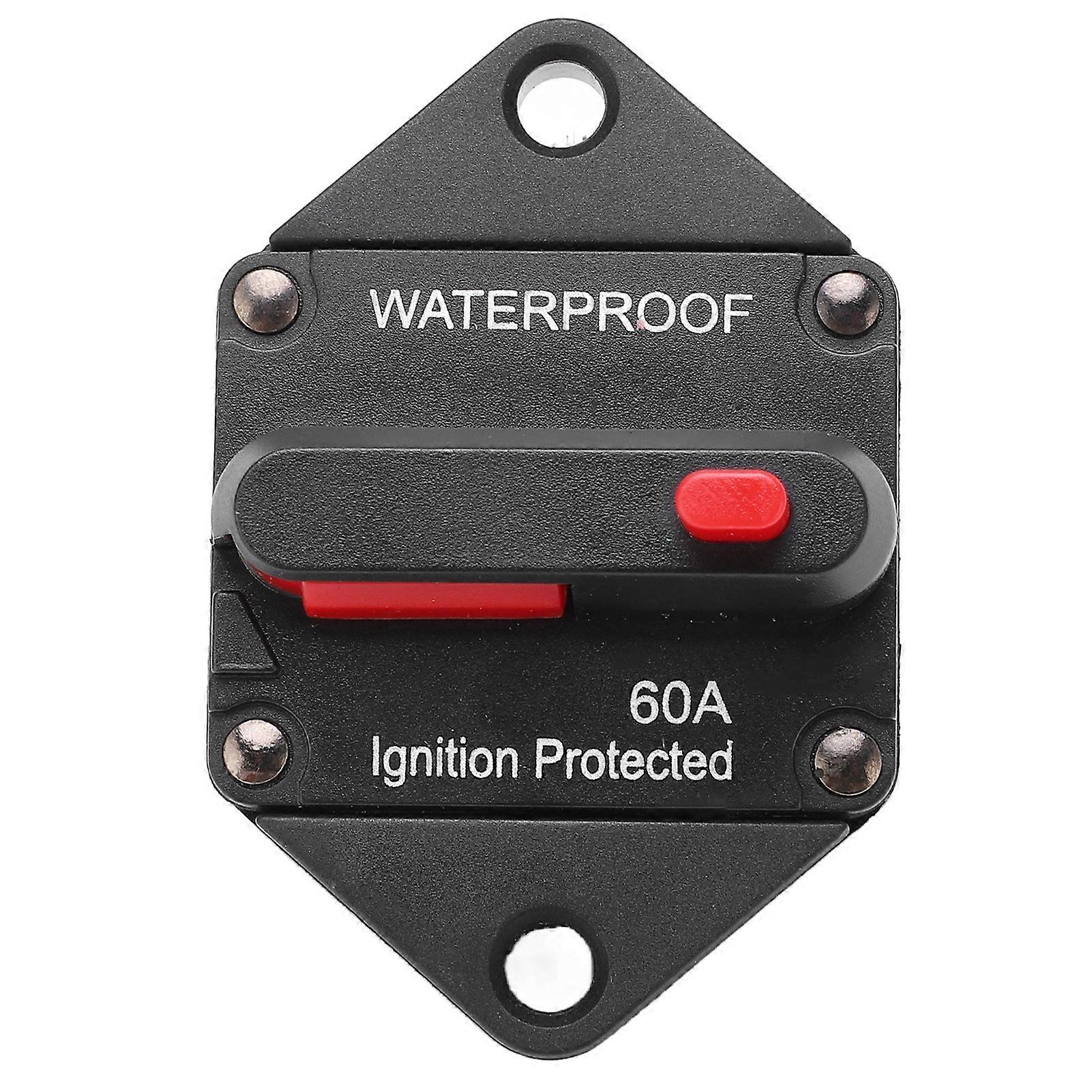 Disjoncteur DC 32V avec interrupteur à réinitialisation manuelle étanche pour voiture marine bateau camion bus vr ATV 60A