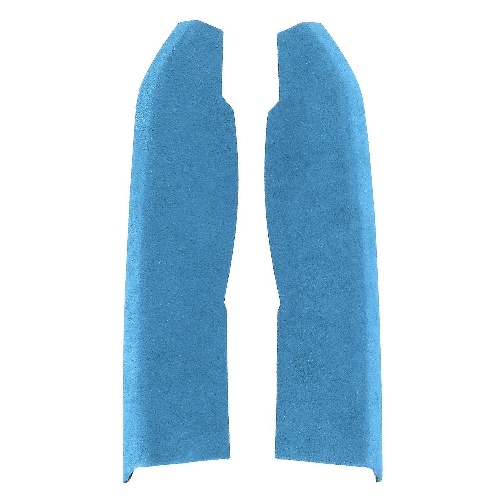 Lot de 2 bandes décoratives de commande centrale en daim de 2 mm d'épaisseur, adaptées à la Subaru BRZ 2013-2020, bleu