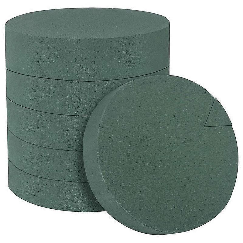 6Pcs Flower Foam Blocks,6.5Inch Round Dry Floral Foam for Artificial Flowers,for Wedding Aisle Flow