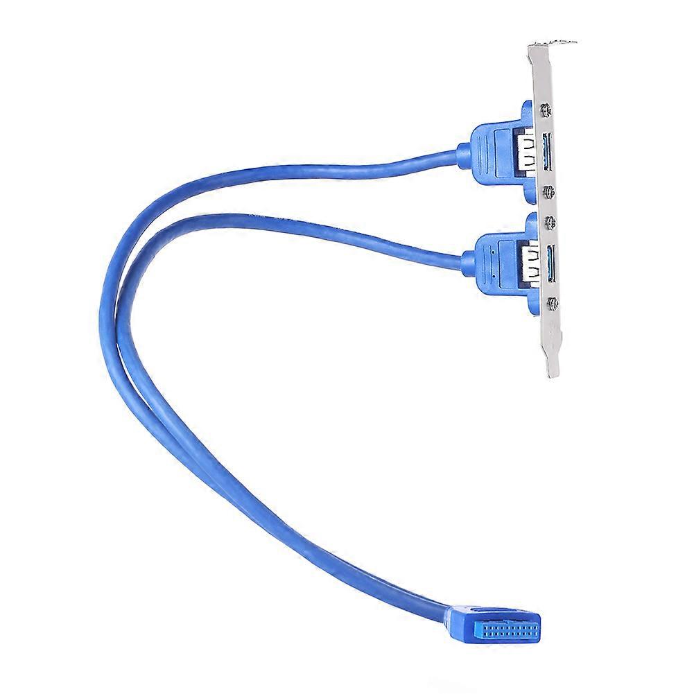 USB 30 اللوحة الأم اللوحة الأم USB 30 20 دبوس إلى 2 USB30 كابل توسيع يربك