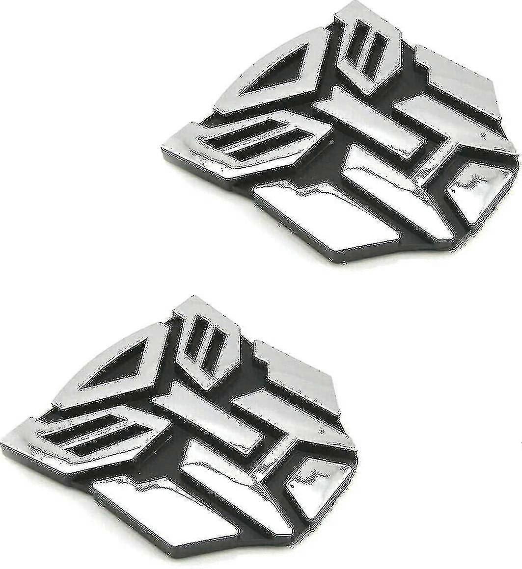 Do samochodu Autobot Naklejka Para Chromowane wykończenie Pvc Auto Emblematy Transformers Autobot Akcesoria samochodowe darmowa dostawa-Yvan