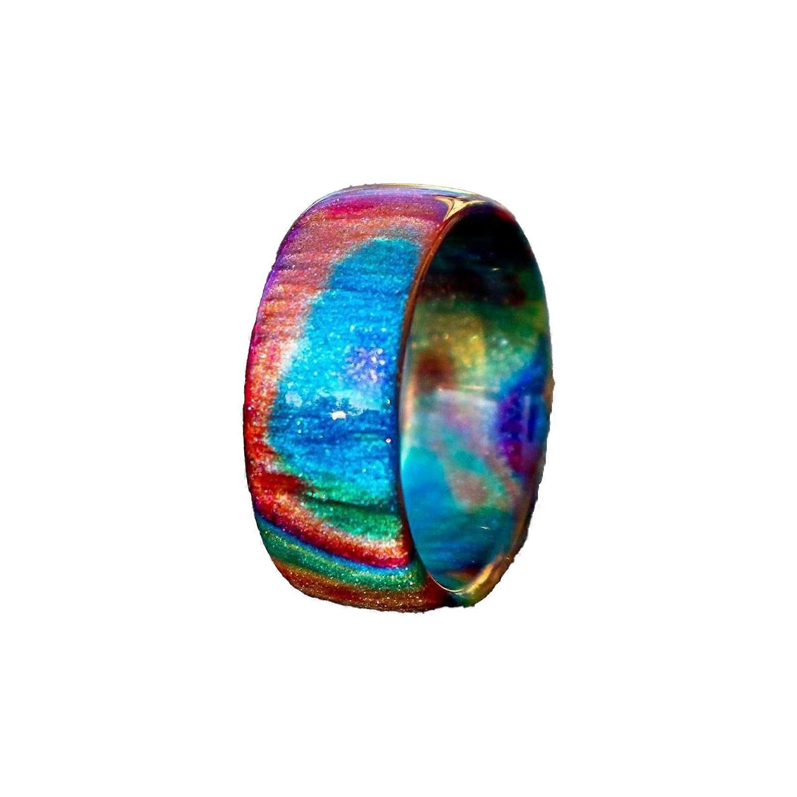 Women Colorful Full of Stars Ring with Exquisite Workmanship for Valentine\'s Day Gifts