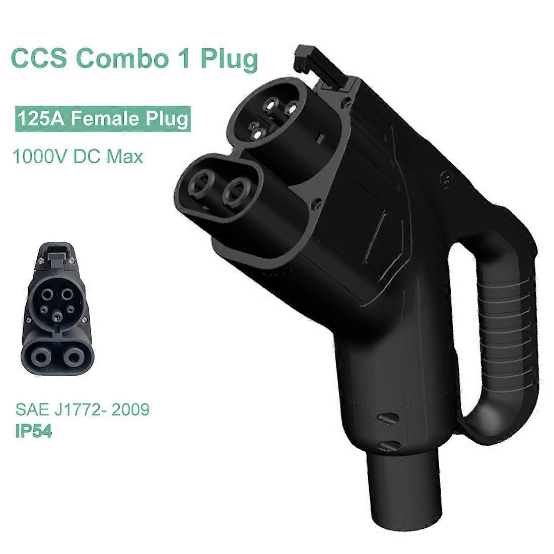 DC 125A 150A CCS Combo 1 Female Plug J1772 Type 1 EVSE CCS 1 Connector without Cable Fast Charging for Electric Vehicles US