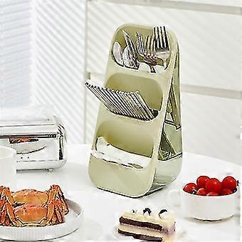 Multi-functional Kitchen Storage Rack For Utensil & Silverware Drainer Holder, Forks, Spoons, Knive