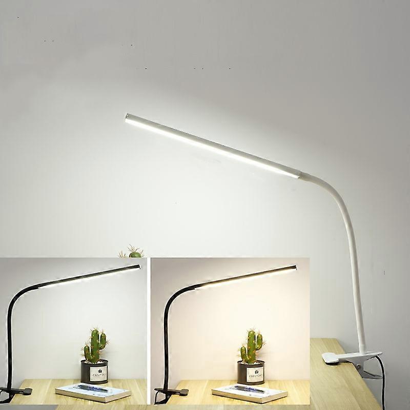 LED Table Lamp With Clamp Touch Dimming White