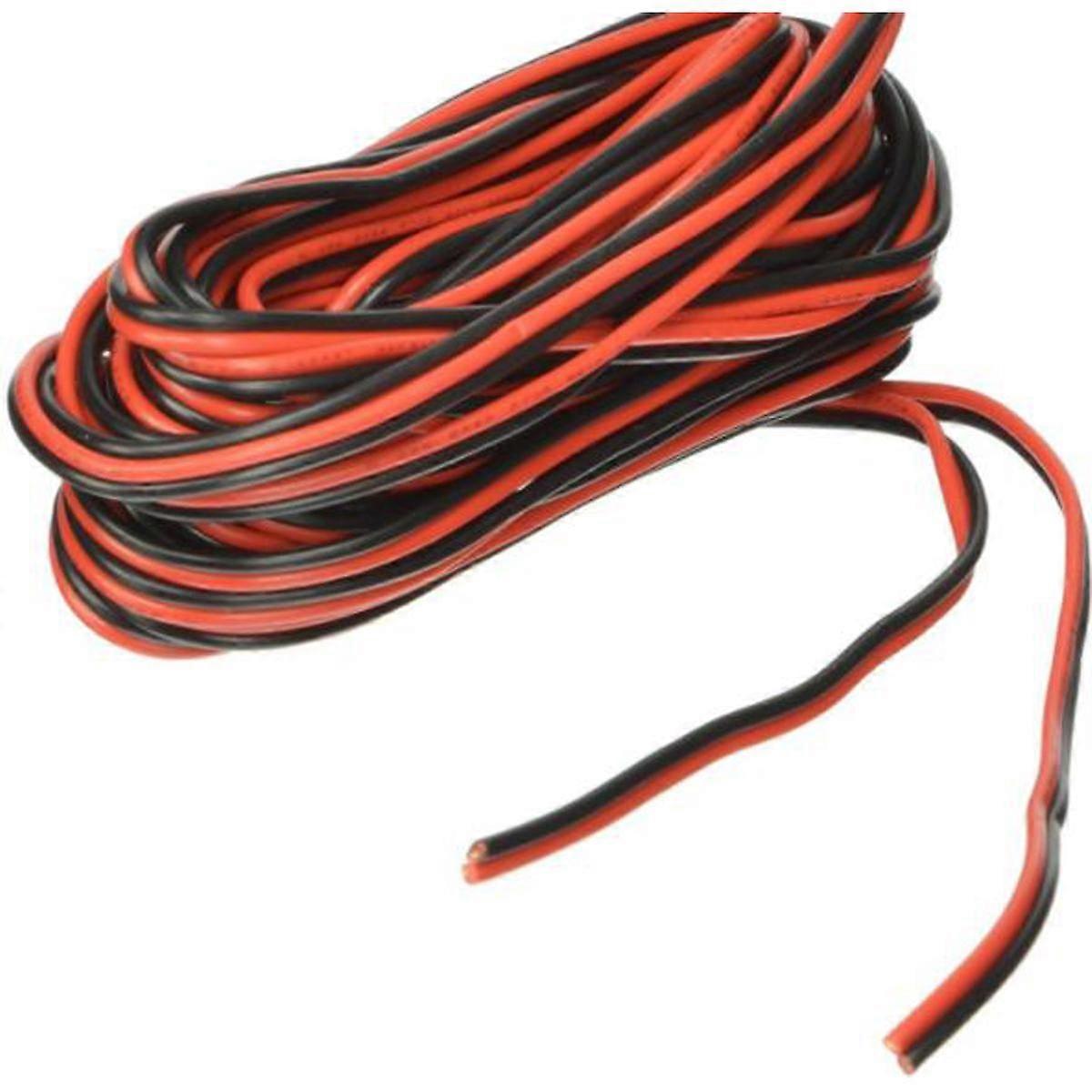 5m Double Wire 12v Double Red Black For Motorcycle Car