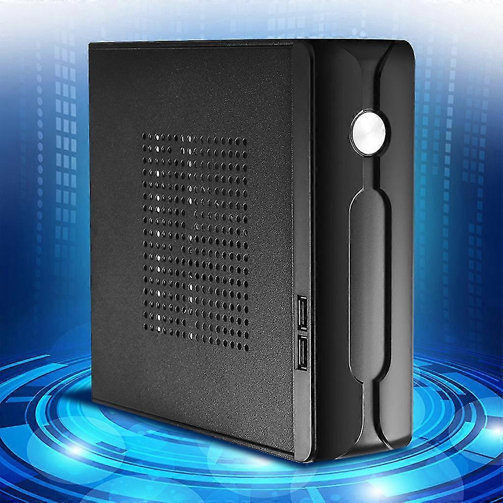 Desktop Power Supply Gaming Htpc Host Enclosure Office Home 2.0 Usb Mini Itx Computer Case Practical Horizontal Chassis