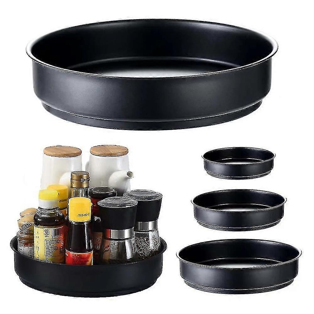 360 rotating tray kitchen storage container spice jar snack -s