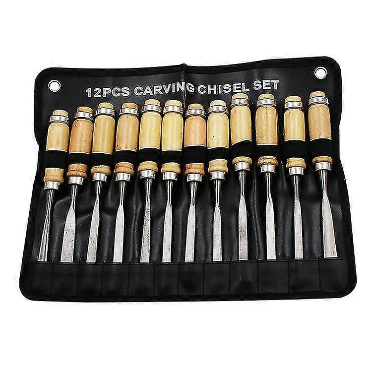 Carpenter Wood Chisel Carving Knife 12pcs