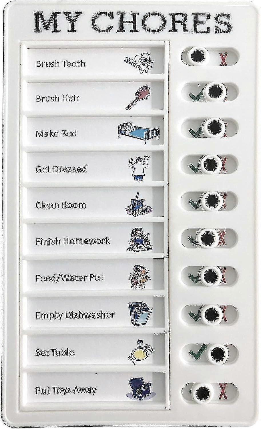 Chore Chart For Kids - Reusable Daily Planner Board