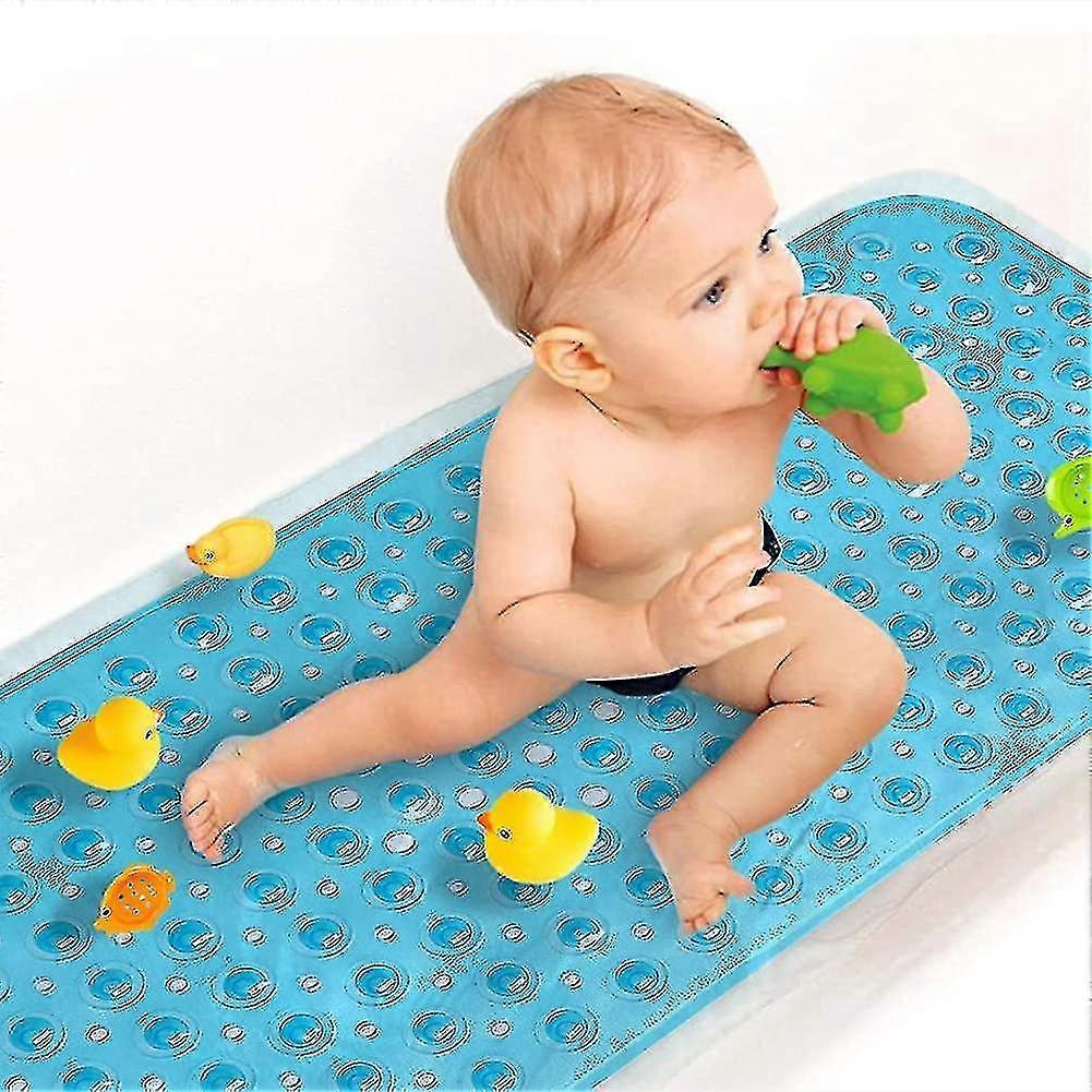 Anti-slip Bath Mat, Mildew Resistant, Extra Long Machine Washable Bath Mat