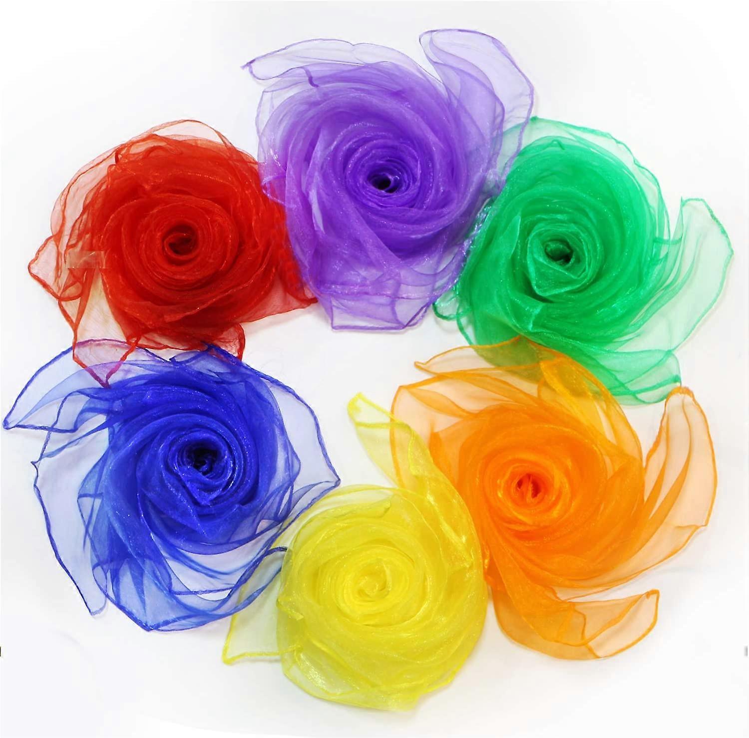 Dance & Juggling Scarves (6 Pieces)