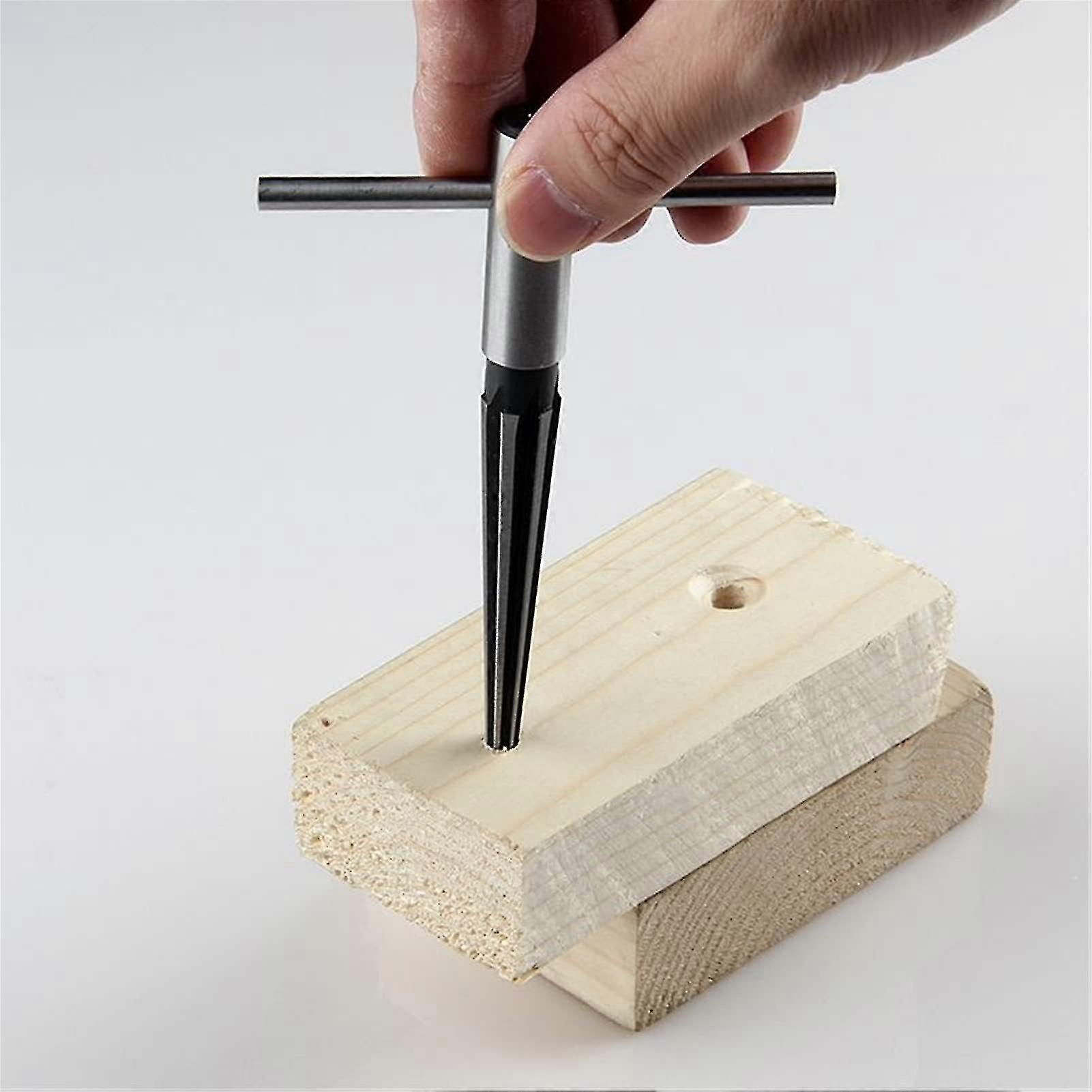 Heavy Duty Durable Industrial Reamer Reamer 1 Set Bridge Pinhole Hand Held Reamer T Handle Tapered T Handle 6 Flute 3-13mm Reaming Drill Bit