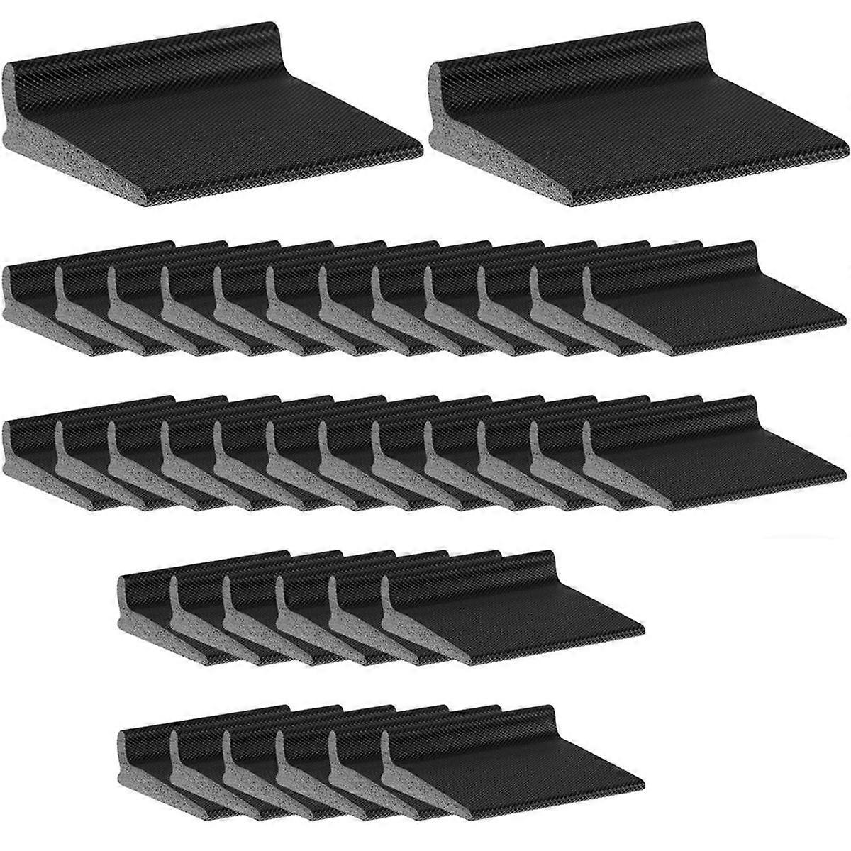 50 Pieces Door Corner Seal, Self Adhesive Frame Door Corner Seals for Noise Isolation and Weather P