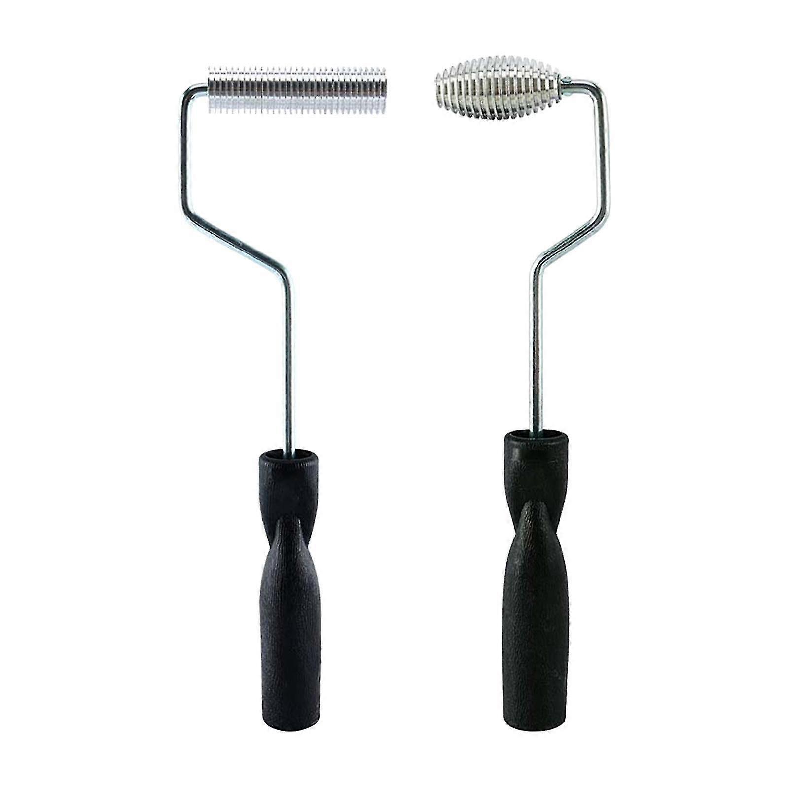 2pcs Fiberglass Roller Kit Bubble Paddle Tool Laminating Roller Kit For Frp