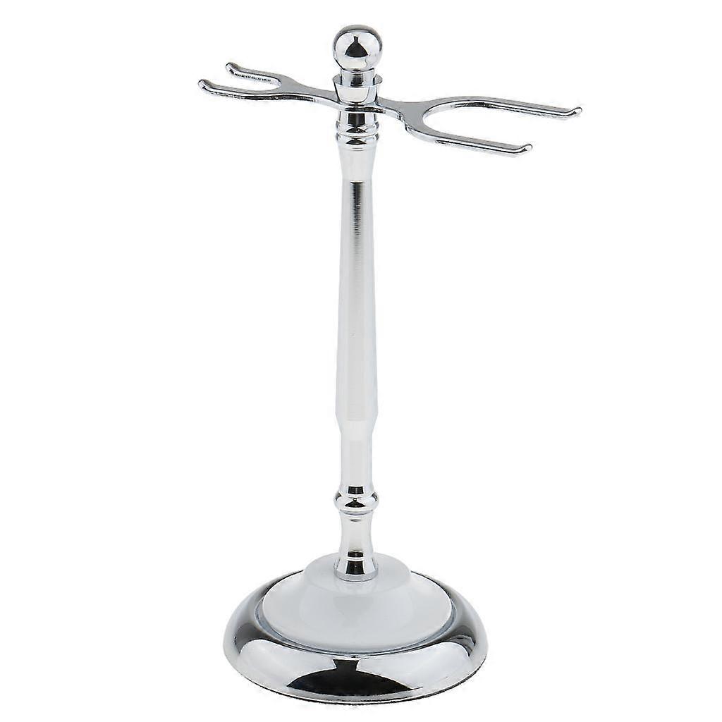 Verwijderbare legering dubbele rand heren scheerborstel rechte houder stand scheermes 04