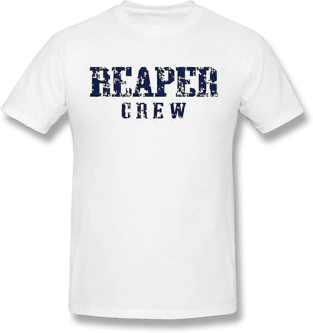 Reaper Crew Herren Basic Kurzarm T-Shirt Weiß