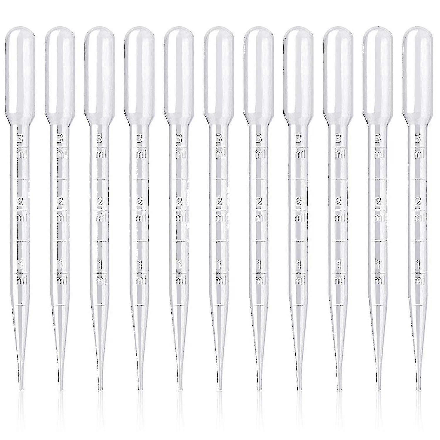 200 pipettes en plastique de 3 ml pour expériences en laboratoire