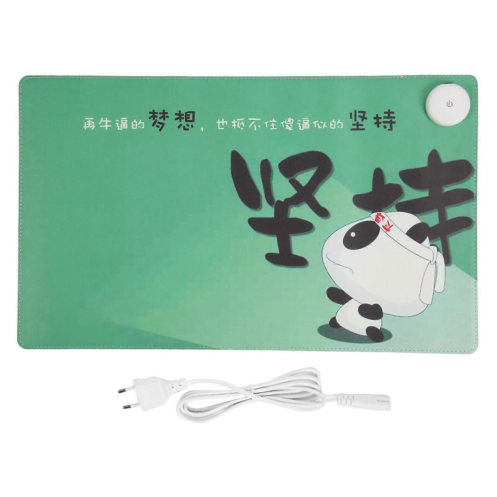 Heating Gaming Mouse Pad 3 Speed Adjustable Waterproof PU Desktop Warm Hand Table Pad 100?240V EU Plug