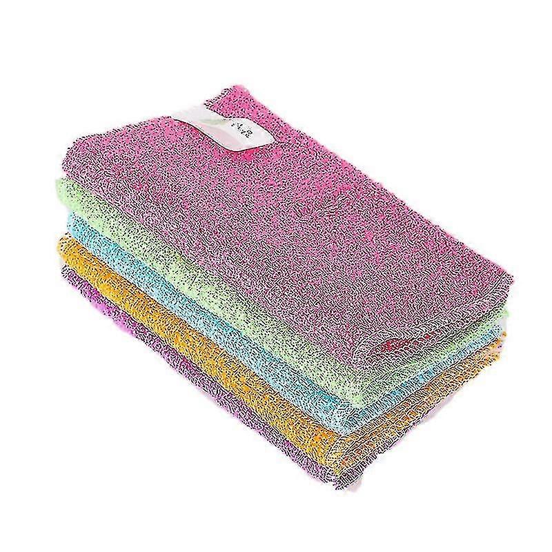 Kitchen Cleaning Cloth, Microfiber, Strong Decontamination(12 Pieces) H