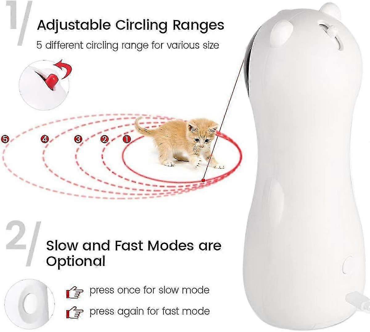 Katze Laser Spielzeug Automatisch, Interaktives Katzenspielzeug fr Indoor- Katzen, Ktzchen, Hunde, USB-Laden / Batteriebetrieb, 5 einstellbare Katzenlaser-Modi | Fruugo CH Katze Laser Spielzeug Automatisch, Interaktives Katzenspielzeug fr Indoor- Katzen, Ktzchen, Hunde, USB-Laden / Batteriebetrieb, 5 einstellbare Katzenlaser-Modi | Fruugo CH