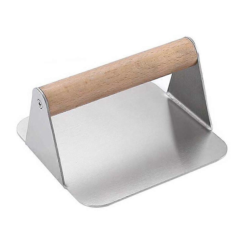 Burger Press Flat Bottom Ground Meat Masher for Grill Flat Top Grilling Tool