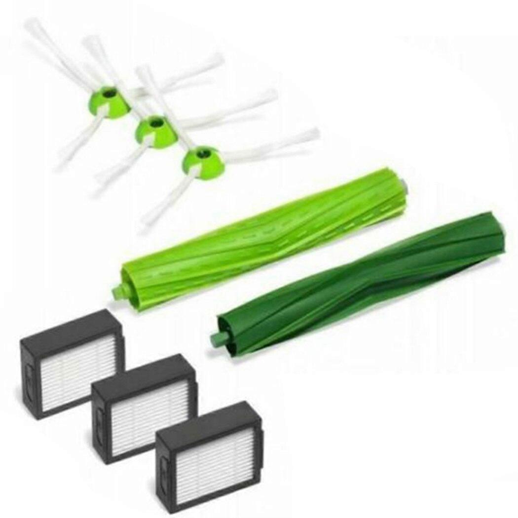 Side Brush Air Filters Profiled Rubber Brushes Replacement Part For Irobot Roomba I7 I7+ I7Plus E5 E6 E7 Vacuum Cleaner Filter
