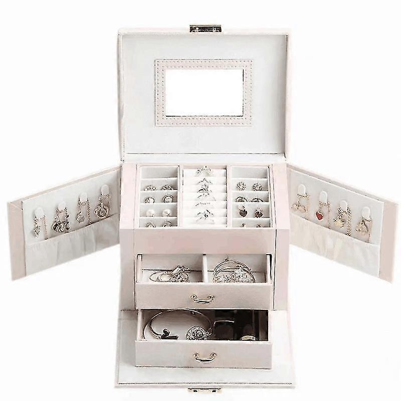 Portable Simple Pu Er Type Jewelry Stora Box