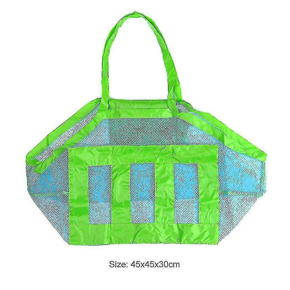 Portable Mesh Bag Kids Beach Toys Clothes Towel Package Big String Bag Shell Sand Digging Tool Kit Baby Toy Storage Package
