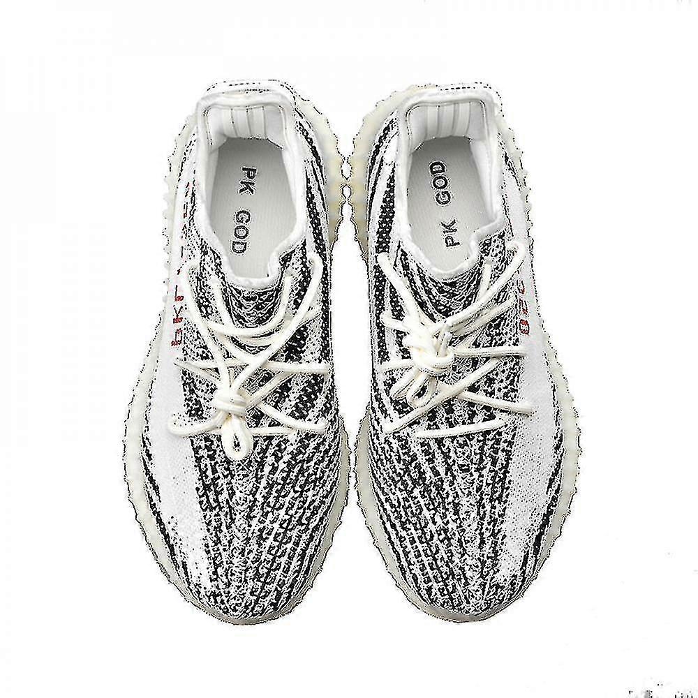 Mode Chaussures De Course Hommes Baskets Baskets Baskets Baskets Zebra Crème Blanc